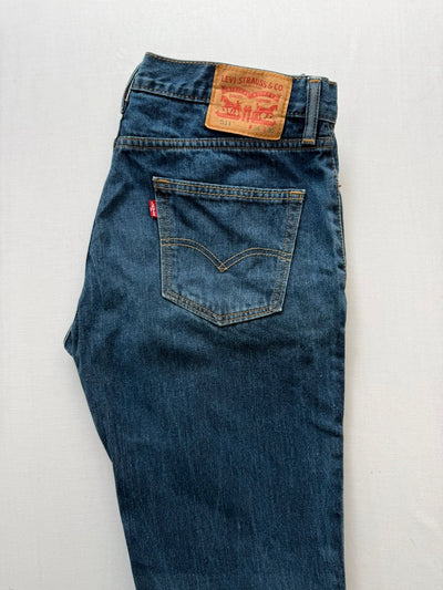 Levi's 511 Slim Fit Stretch Jeans Dark Blue Mens • W34 L30