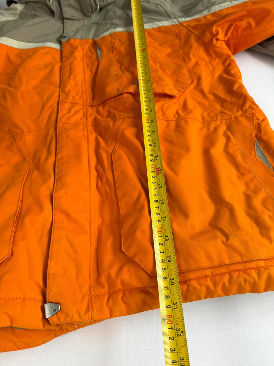 Helly Hansen HellyTech Ski Jacket Waterproof Orange Grey Mens • 2XL / XXL