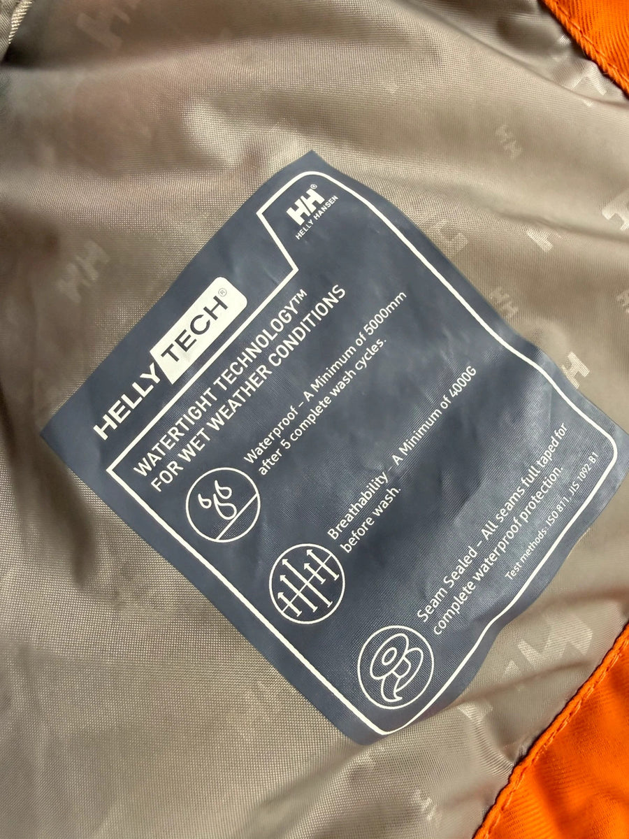 Helly Hansen HellyTech Ski Jacket Waterproof Orange Grey Mens • 2XL / XXL