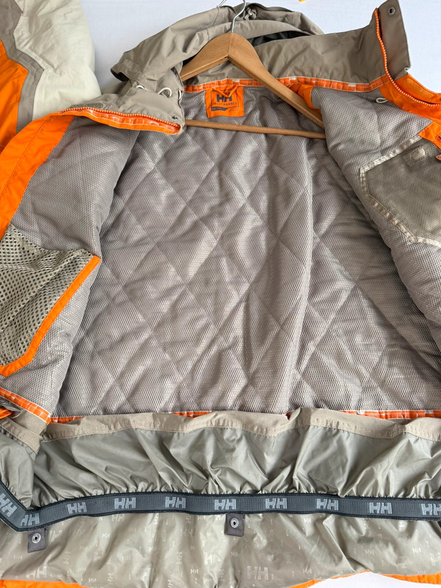 Helly Hansen HellyTech Ski Jacket Waterproof Orange Grey Mens • 2XL / XXL