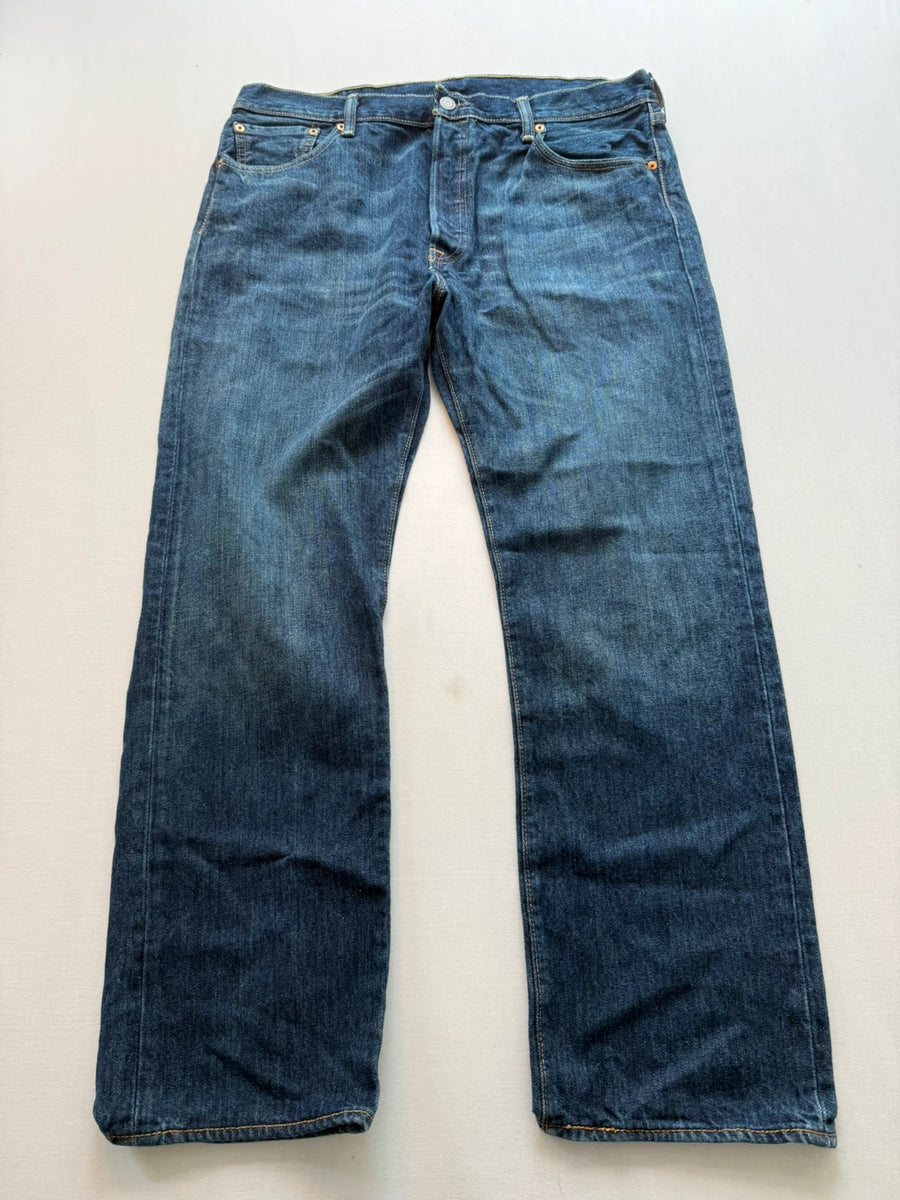 Levi's 501 Original Straight Jeans Dark Blue Mens • W36 L30