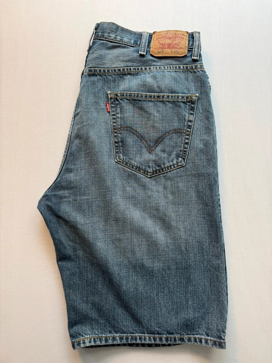 Levi's 569 Loose Straight Denim Shorts Mens • W38