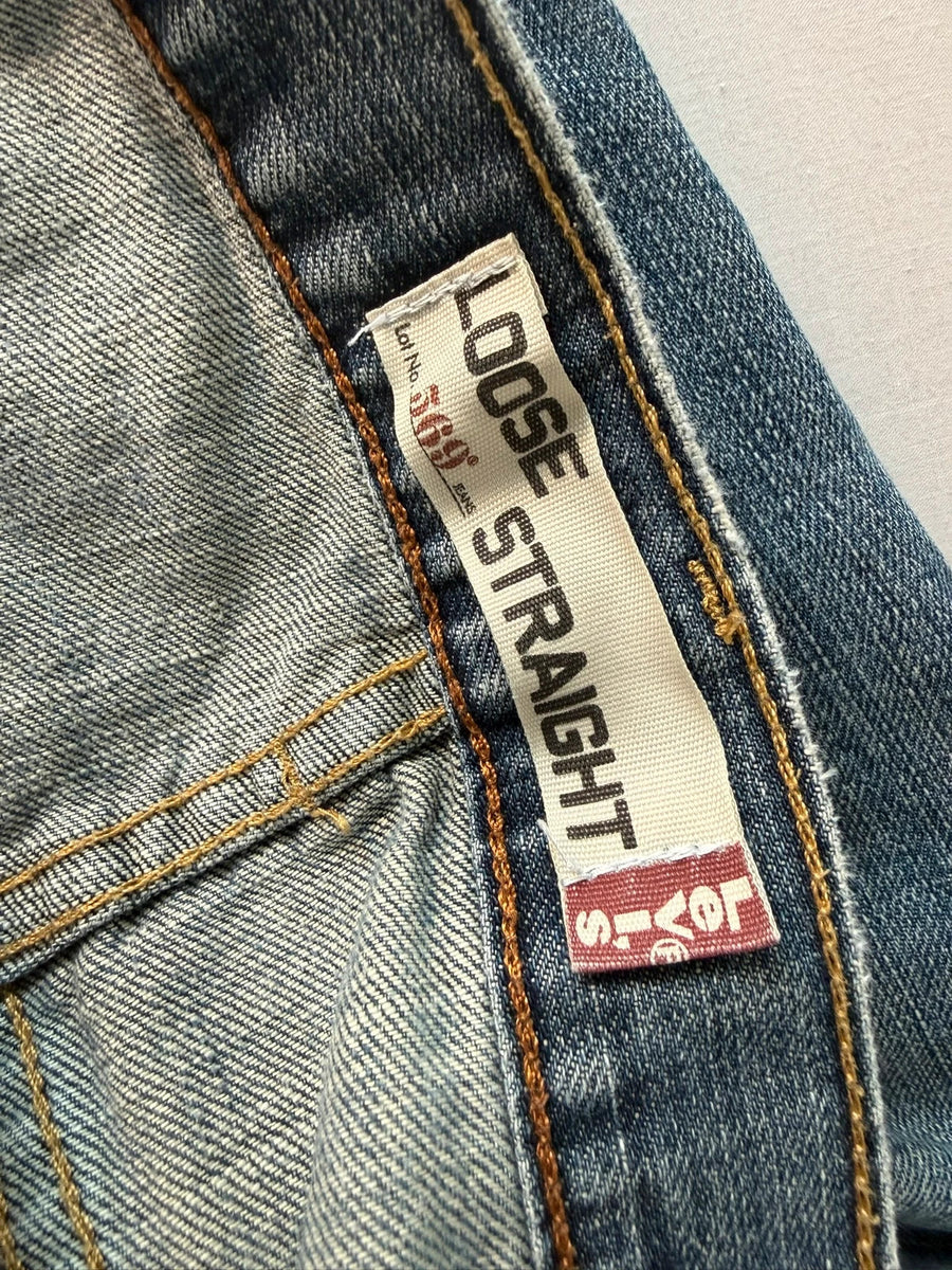 Levi's 569 Loose Straight Denim Shorts Mens • W38
