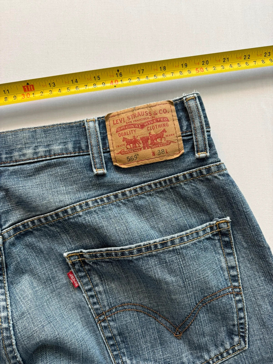 Levi's 569 Loose Straight Denim Shorts Mens • W38