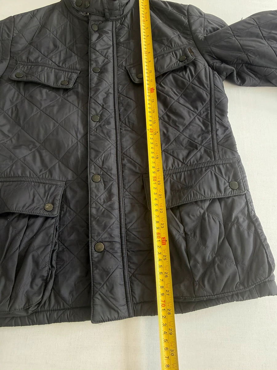 Barbour International Ariel Polarquilt Jacket Navy Quilted Mens • Medium / M