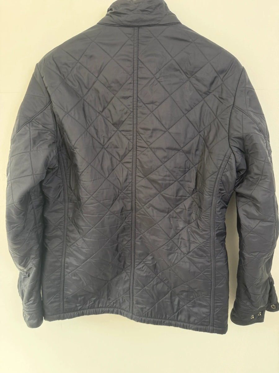 Barbour International Ariel Polarquilt Jacket Navy Quilted Mens • Medium / M