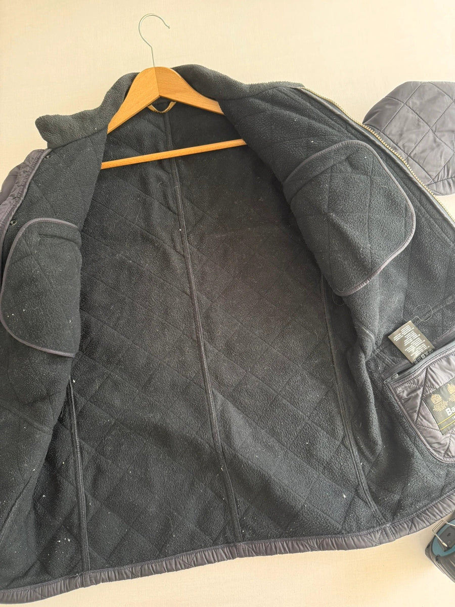 Barbour International Ariel Polarquilt Jacket Navy Quilted Mens • Medium / M