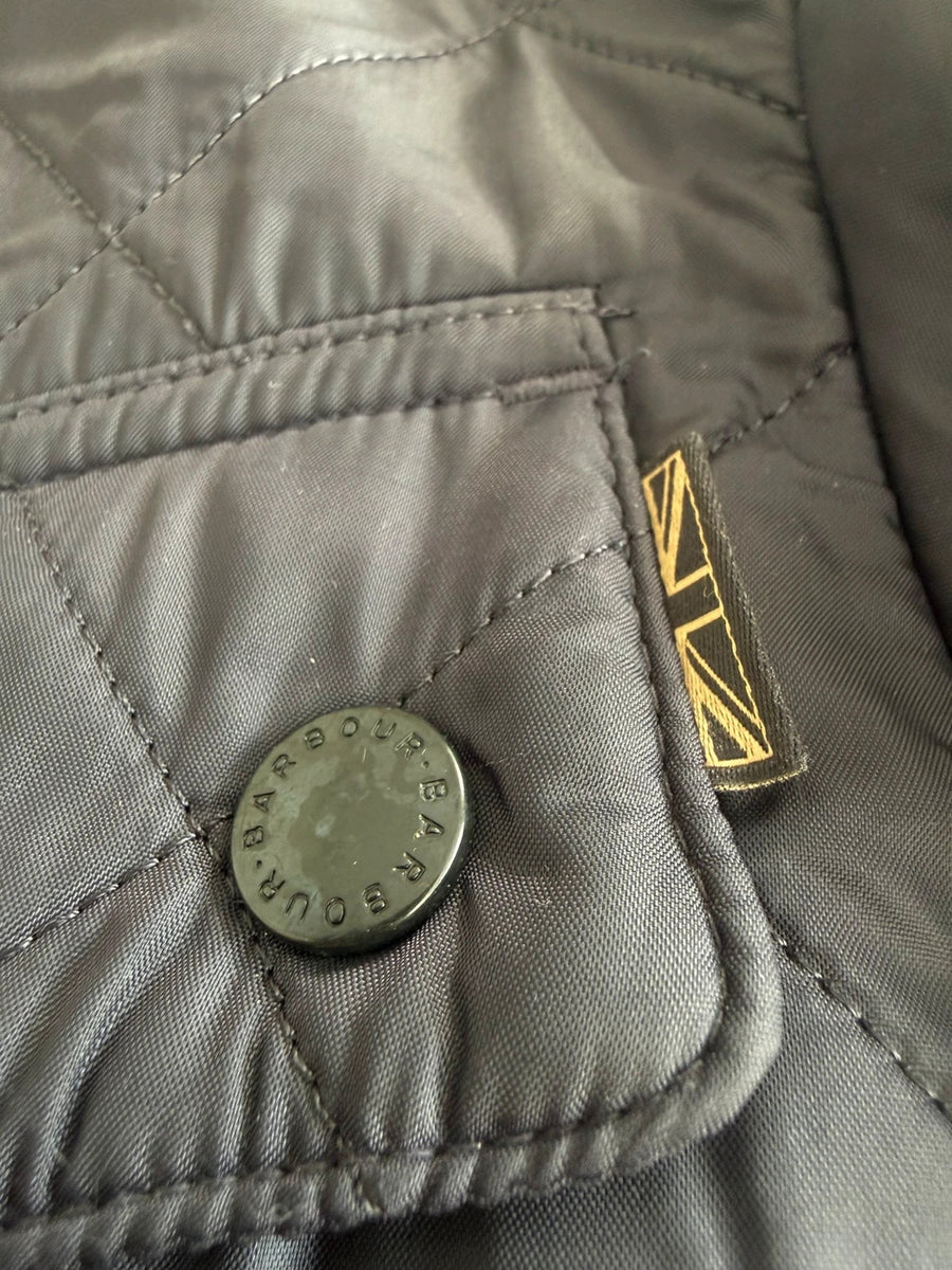 Barbour International Ariel Polarquilt Jacket Navy Quilted Mens • Medium / M