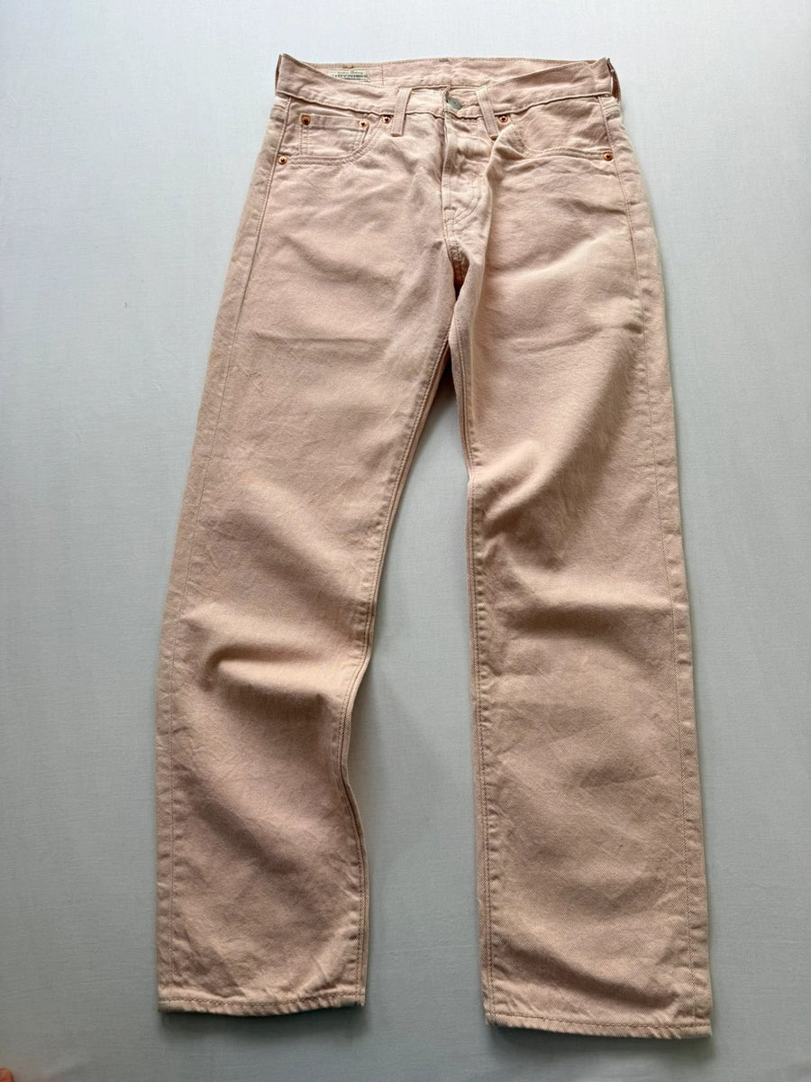 Levi's 501 Straight Jeans Blush Pink Mushroom Tab • W27 L28 / UK8