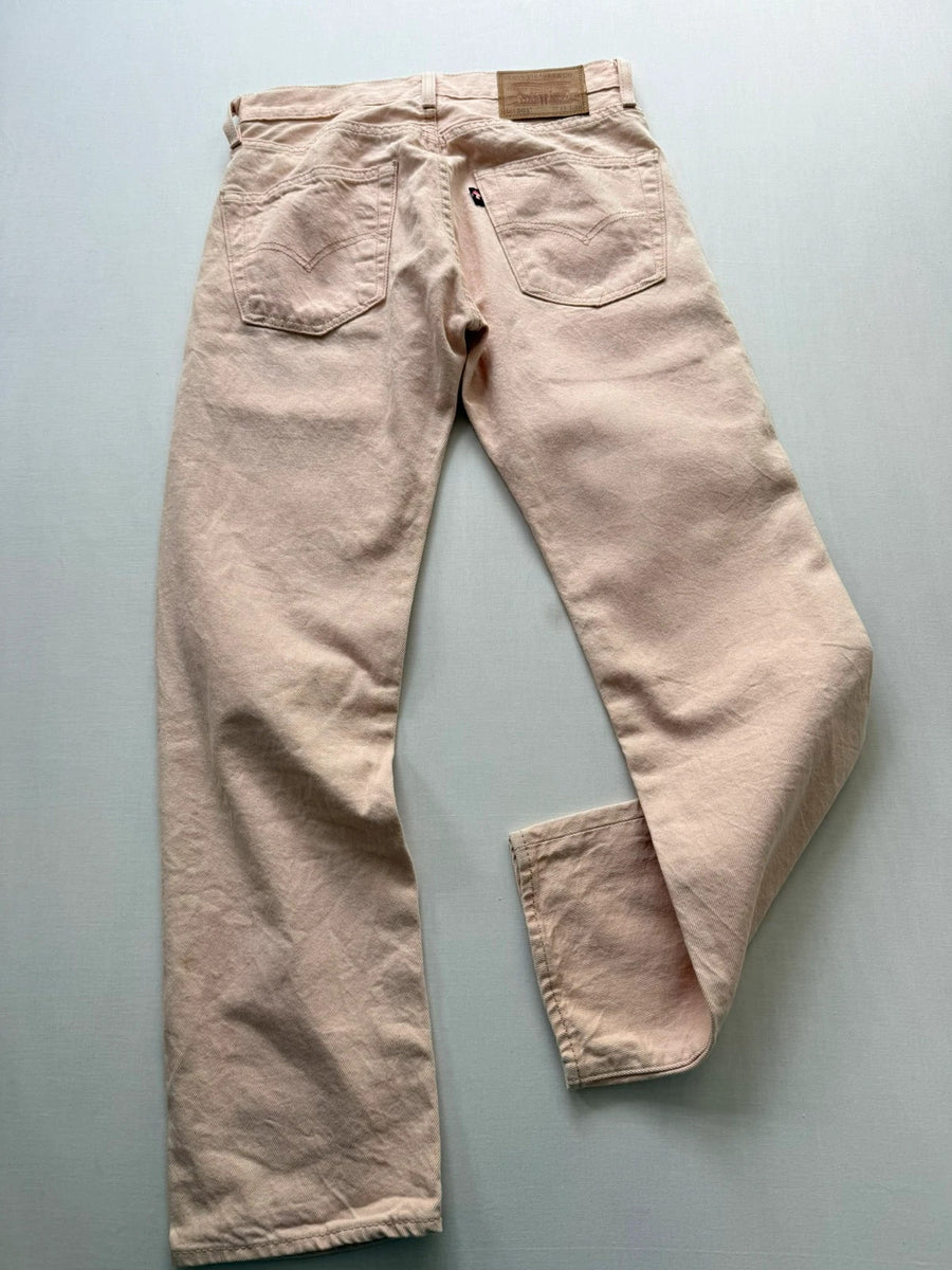 Levi's 501 Straight Jeans Blush Pink Mushroom Tab • W27 L28 / UK8
