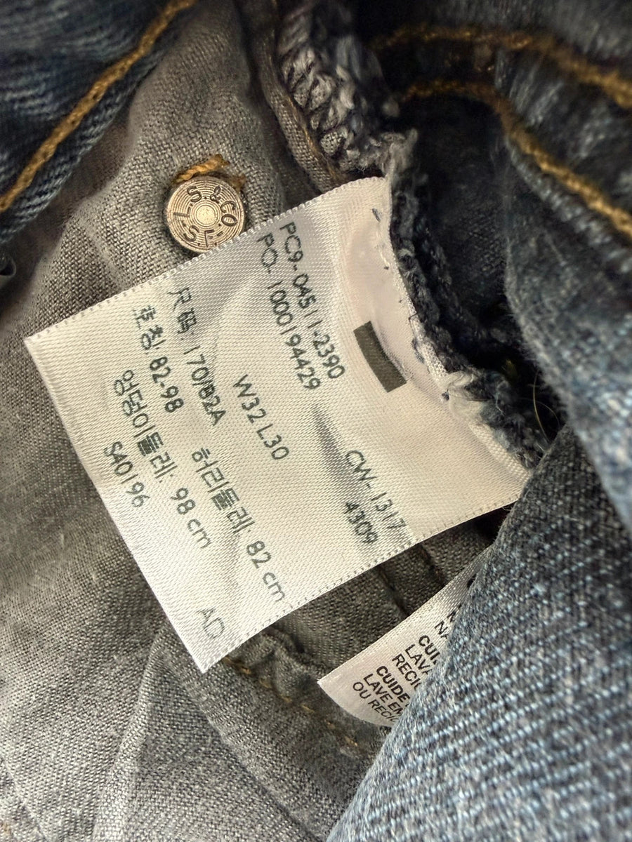Levi's 511 Slim Jeans 100% Cotton Blue Wash Mens • W32 L30