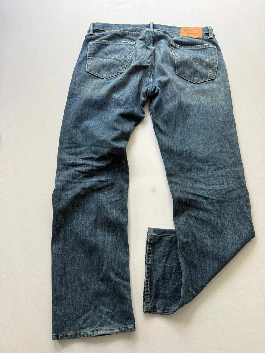 Levi's 504 Straight Jeans Dark Blue Wash Mens • W36 L32