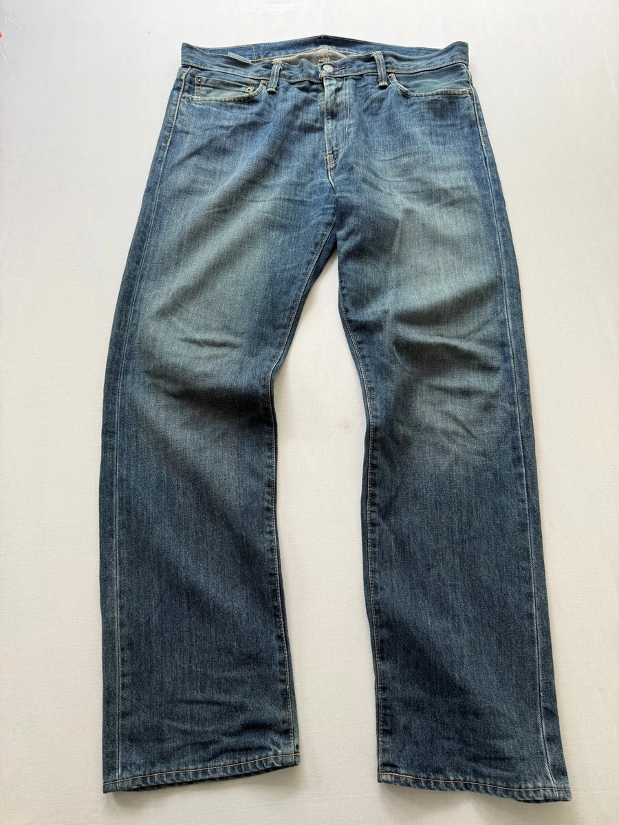 Levi's 504 Straight Jeans Dark Blue Wash Mens • W36 L32