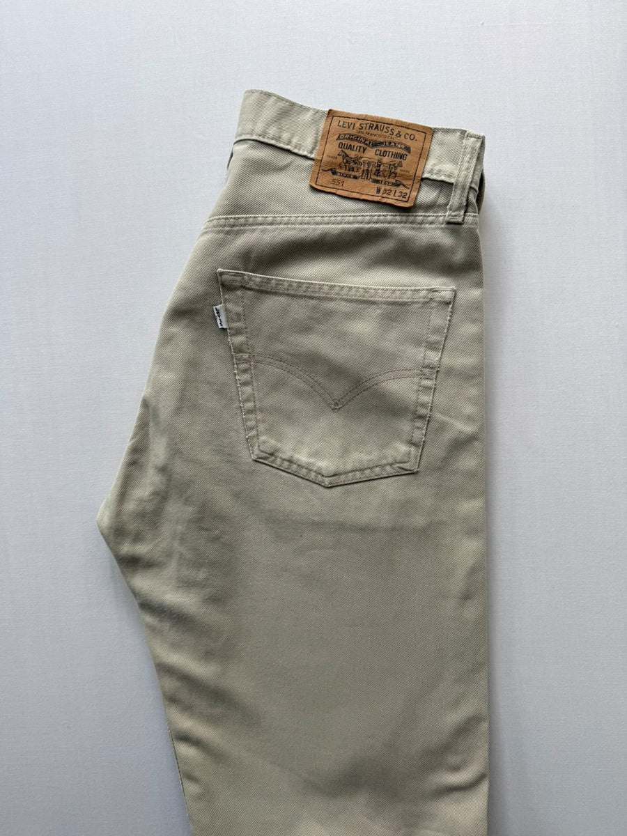 Levi's 551 90s Straight Jeans Stone Mens • W32 L32