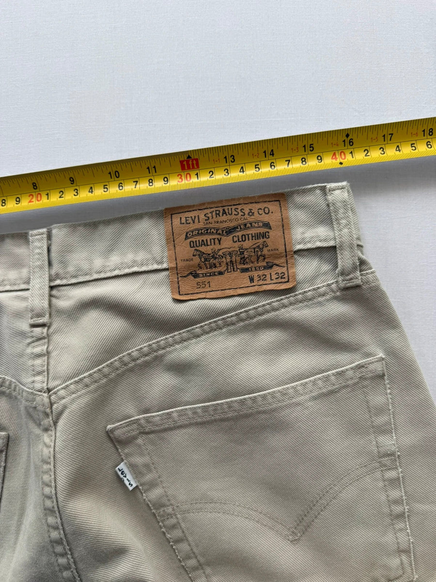 Levi's 551 90s Straight Jeans Stone Mens • W32 L32
