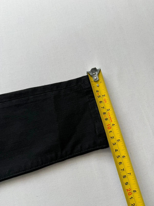 Levi's black super skinny jeans with premium stretch fabric and mid-rise fit.