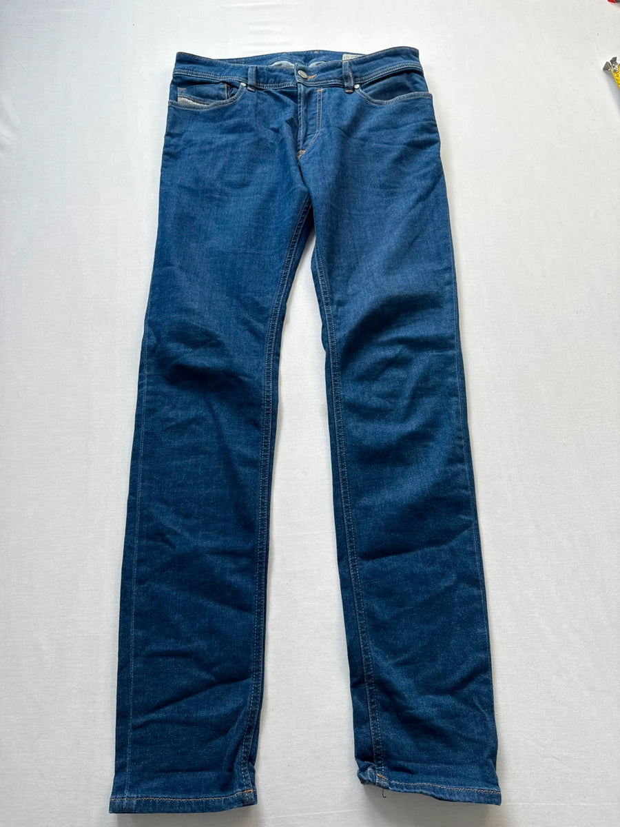 Diesel Sleenker Slim Skinny Stretch Jeans Dark Blue Mens • W31 L32