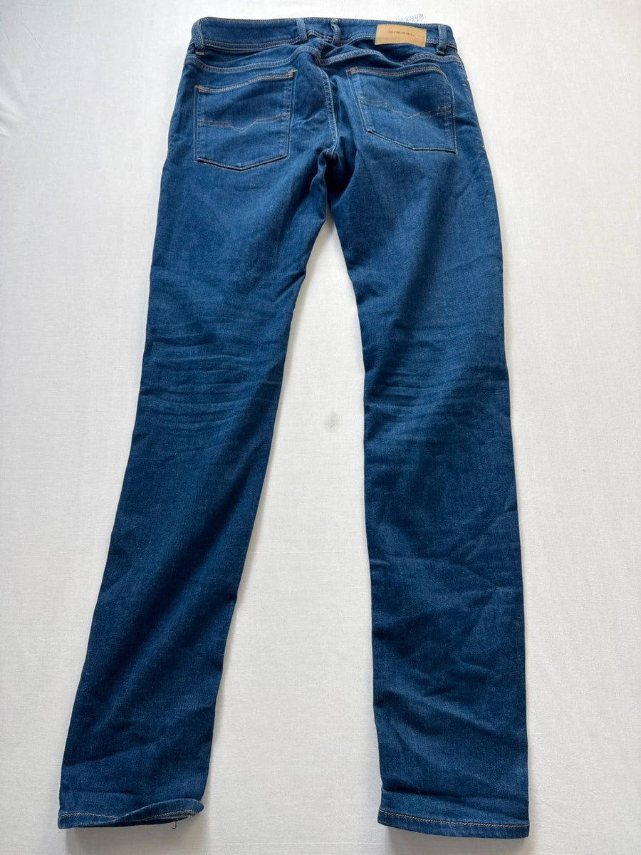 Diesel Sleenker Slim Skinny Stretch Jeans Dark Blue Mens • W31 L32