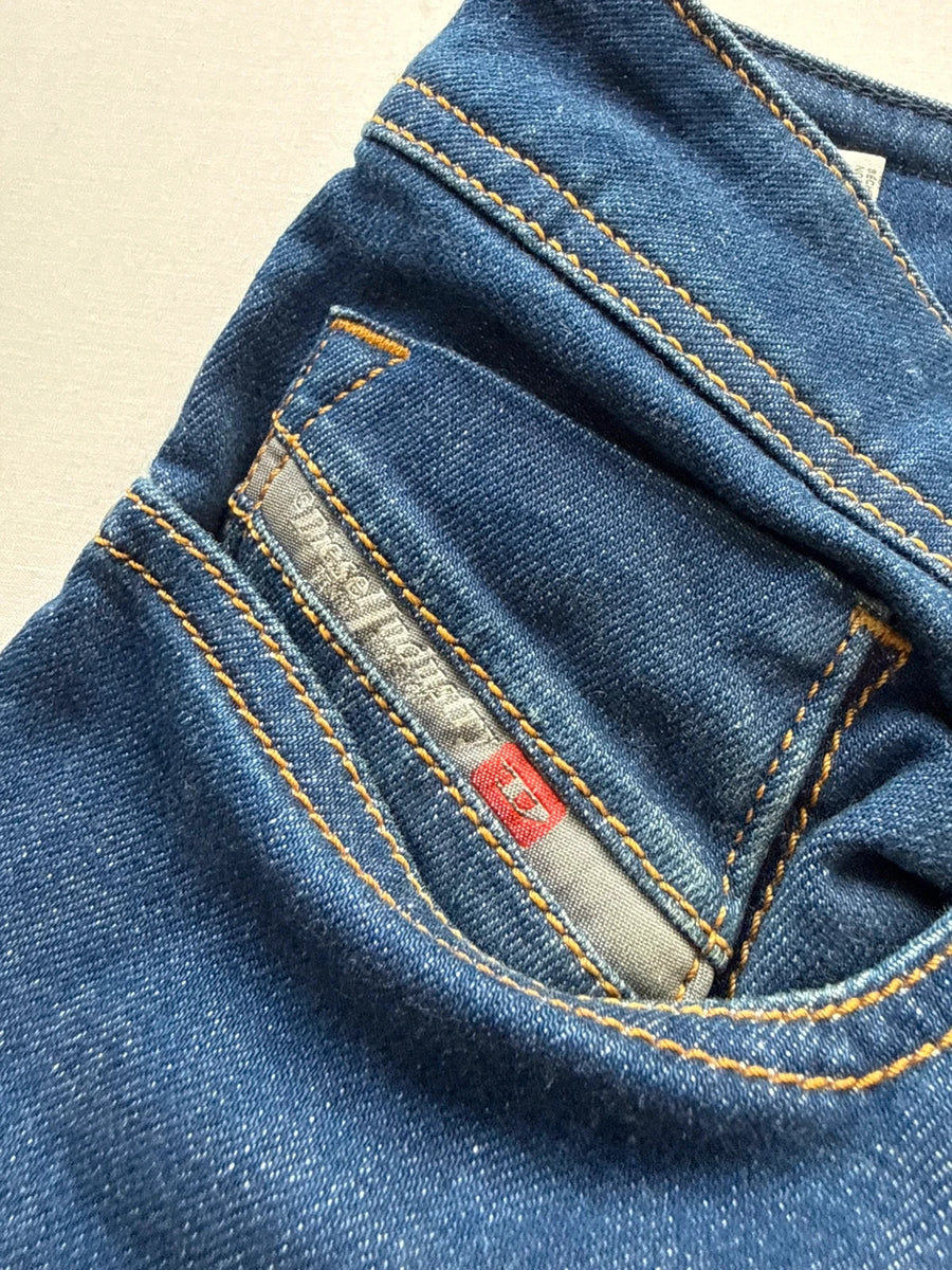 Diesel Sleenker Slim Skinny Stretch Jeans Dark Blue Mens • W31 L32