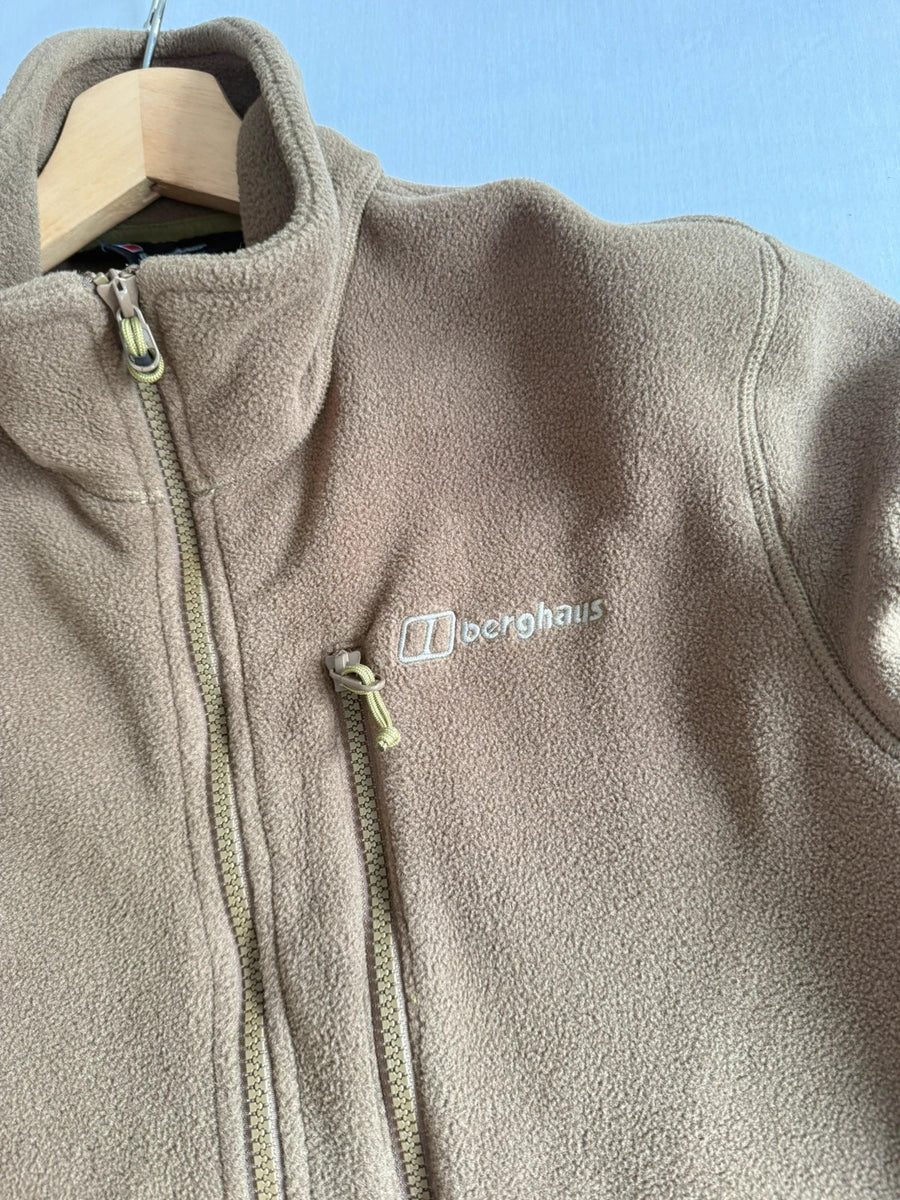 Berghaus Polartec Half Zip Fleece Khaki Green Mens • Medium / M