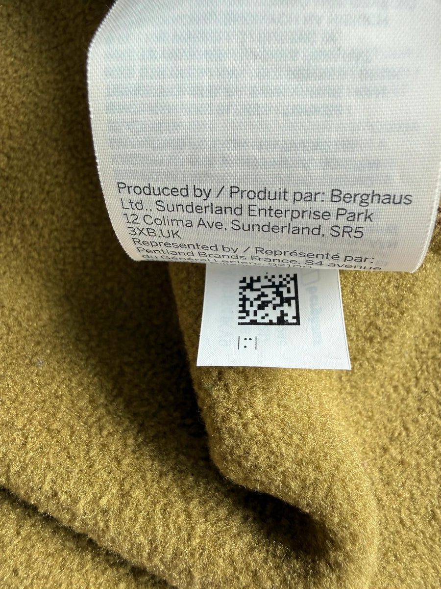 Berghaus Polartec Half Zip Fleece Khaki Green Mens • Medium / M