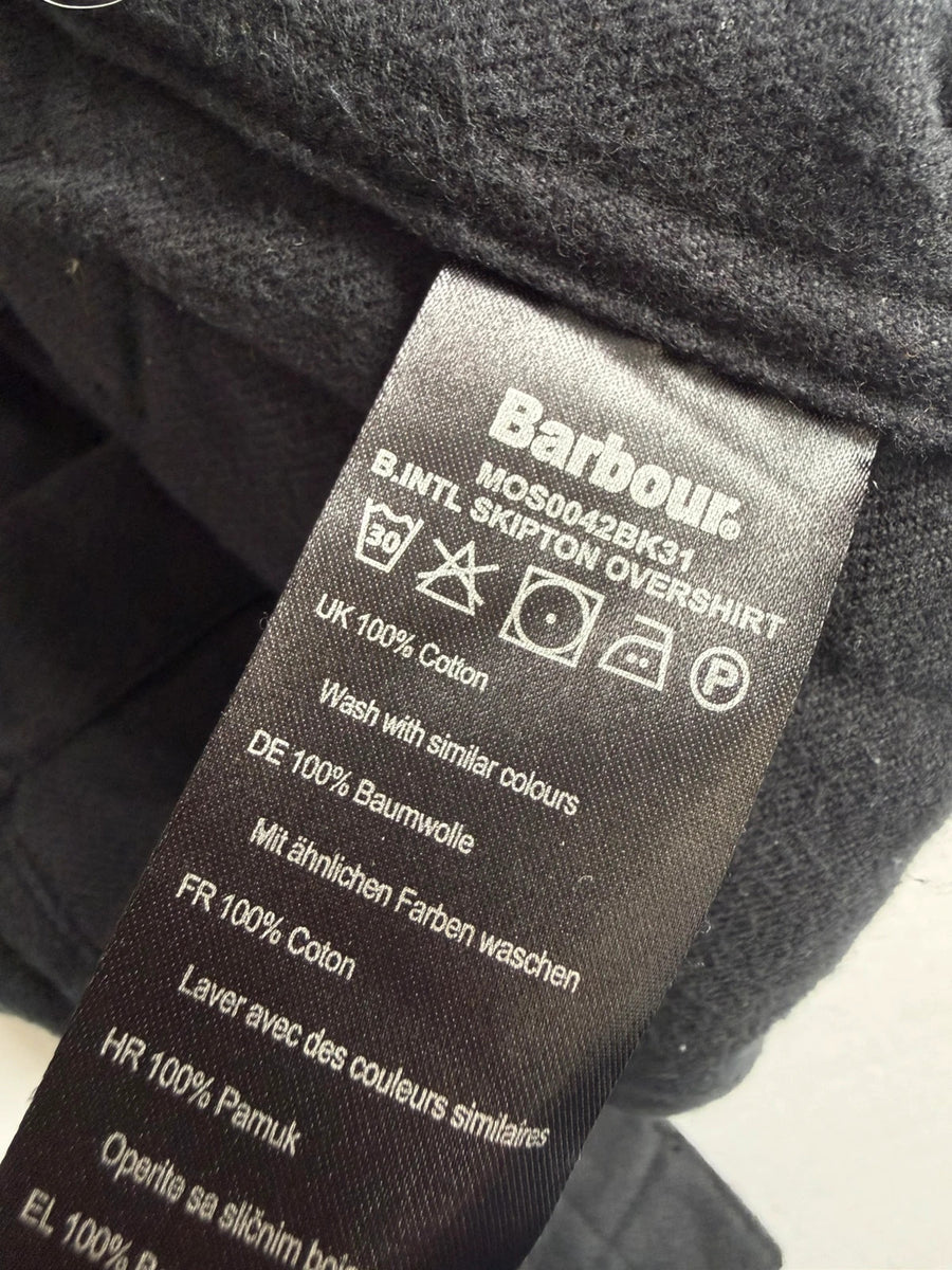 Barbour International Skipton Overshirt Black Mens • Large / L