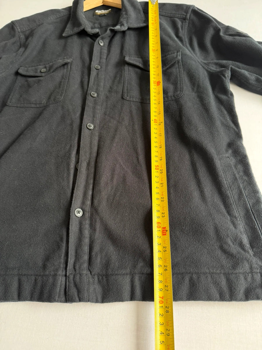 Barbour International Skipton Overshirt Black Mens • Large / L