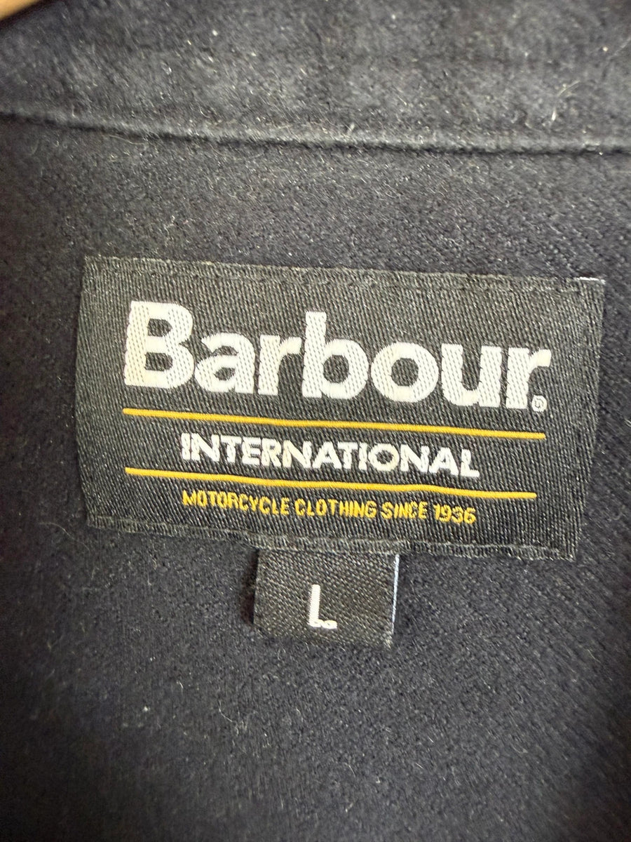 Barbour International Skipton Overshirt Black Mens • Large / L