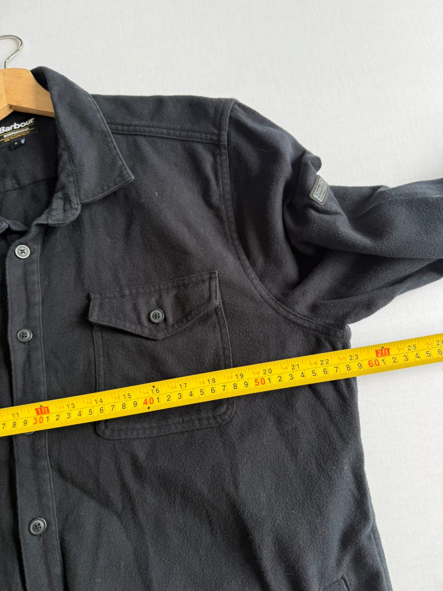 Barbour International Skipton Overshirt Black Mens • Large / L