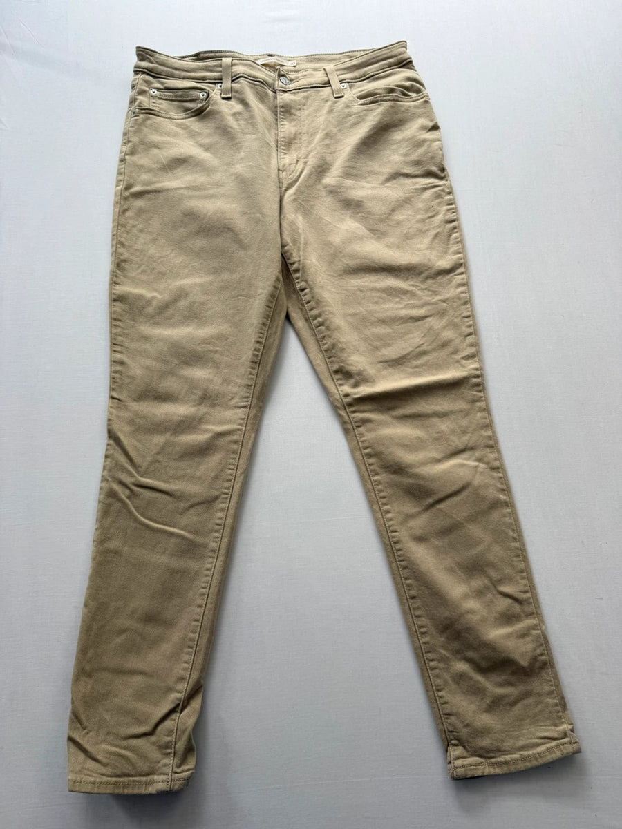 Levi's 721 High Rise Skinny Jeans Beige Womens • W33 L30 / UK14