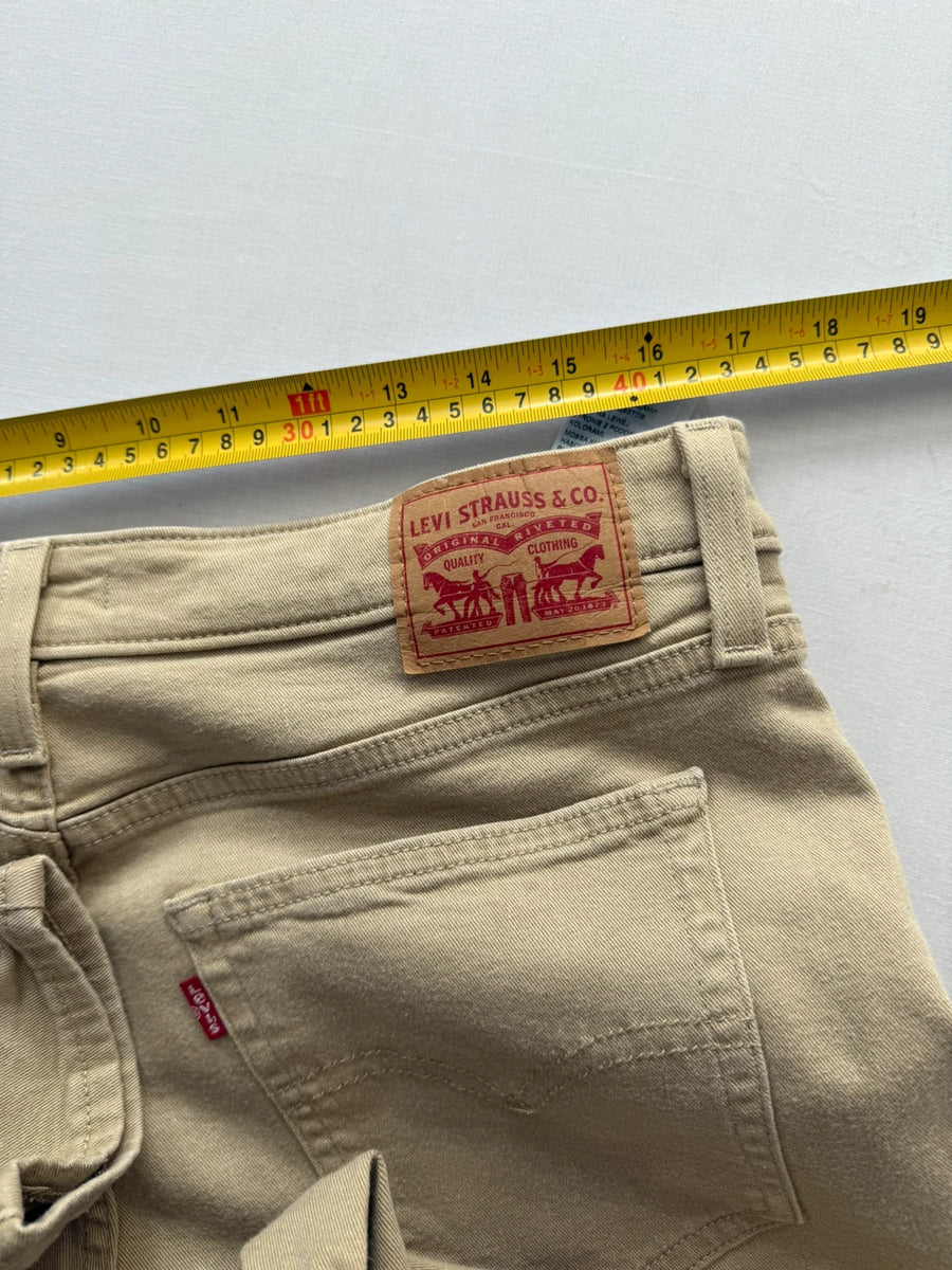 Levi's 721 High Rise Skinny Jeans Beige Womens • W33 L30 / UK14