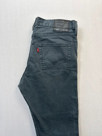 Levi's 512 Slim Tapered Fit Washed Grey Jeans Mens Stretch W36 L32