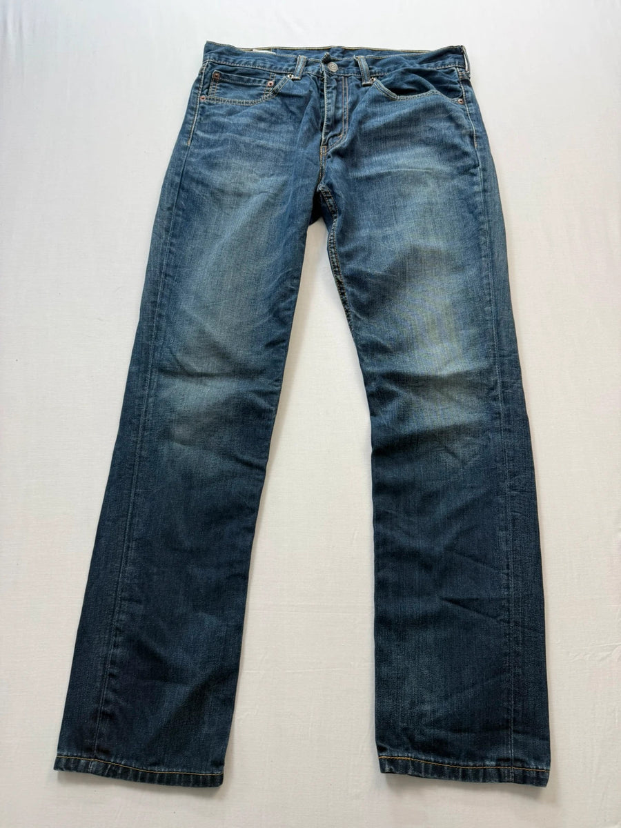 Levi's 511 Slim Fit Dark Indigo Blue Wash Jeans Mens • W34 L32