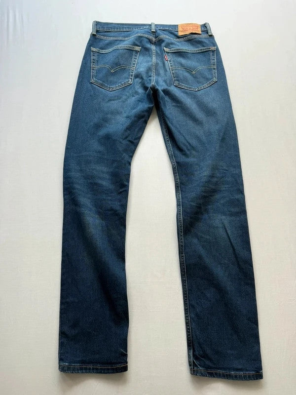 Levi's 502 Regular Tapered Fit Dark Wash Stretch Jeans Mens • W33 L34