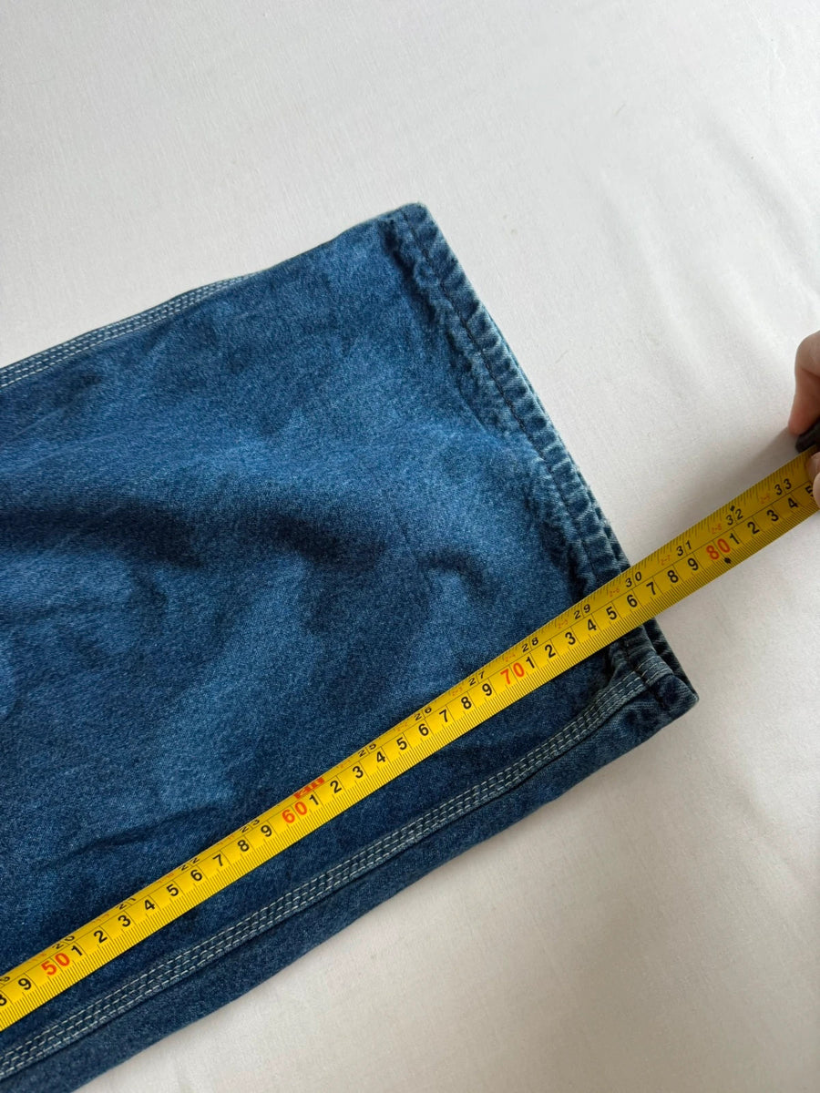 Carhartt Denim Bib Overalls Dungarees Blue Mens • W46 L30