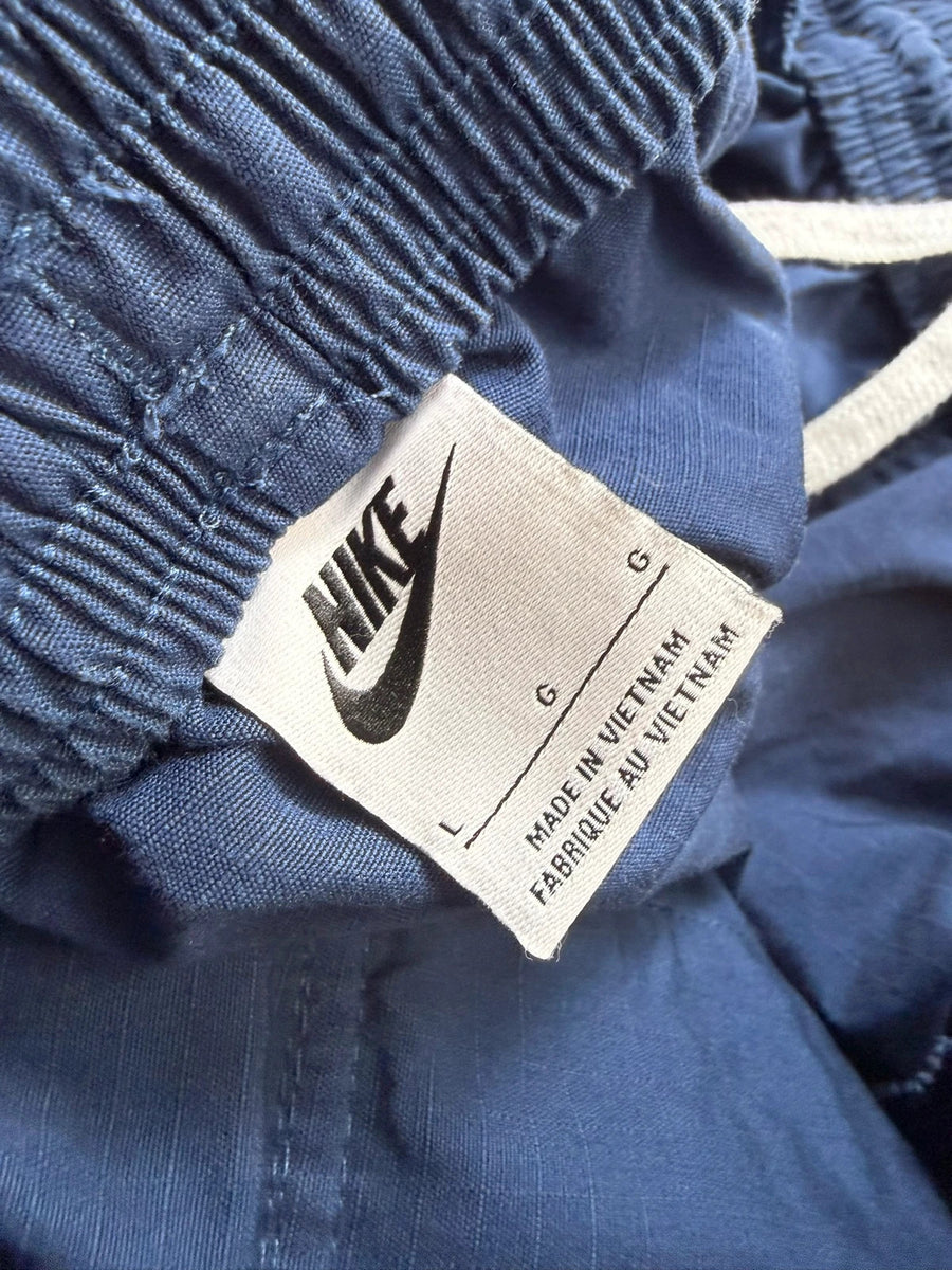 Nike Club Woven Cargo Pants Loose Fit Ripstop Cotton Navy Blue Mens • Large / L