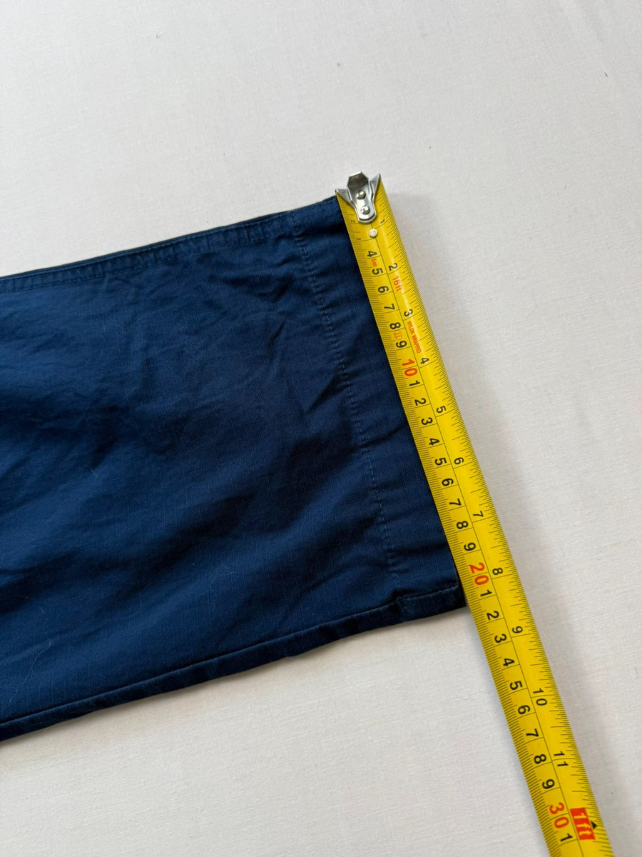 Nike Club Woven Cargo Pants Loose Fit Ripstop Cotton Navy Blue Mens • Large / L