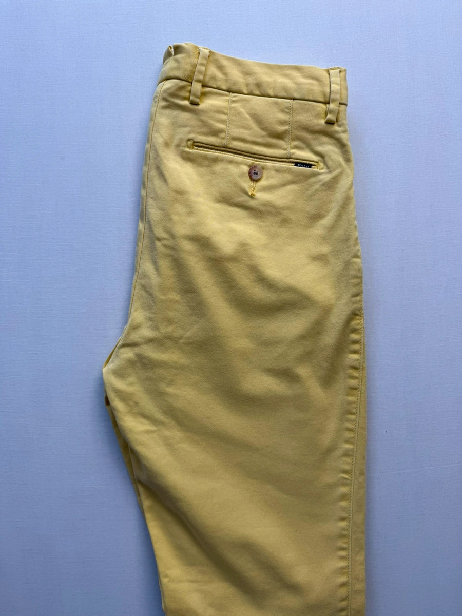 Polo Ralph Lauren Stretch Cotton Twill Chinos Yellow Womens US 4 / UK8 • W28 L28