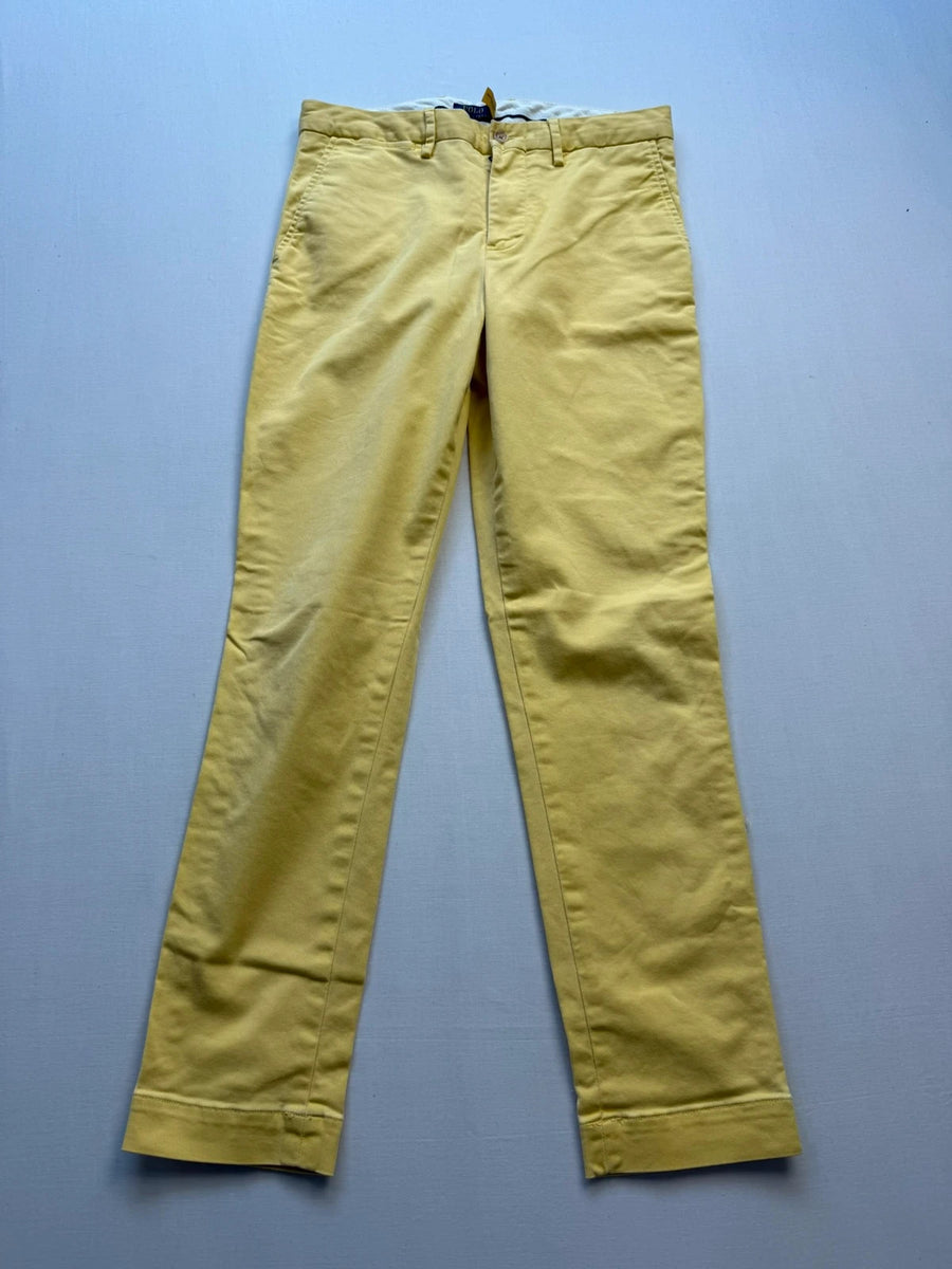 Polo Ralph Lauren Stretch Cotton Twill Chinos Yellow Womens US 4 / UK8 • W28 L28