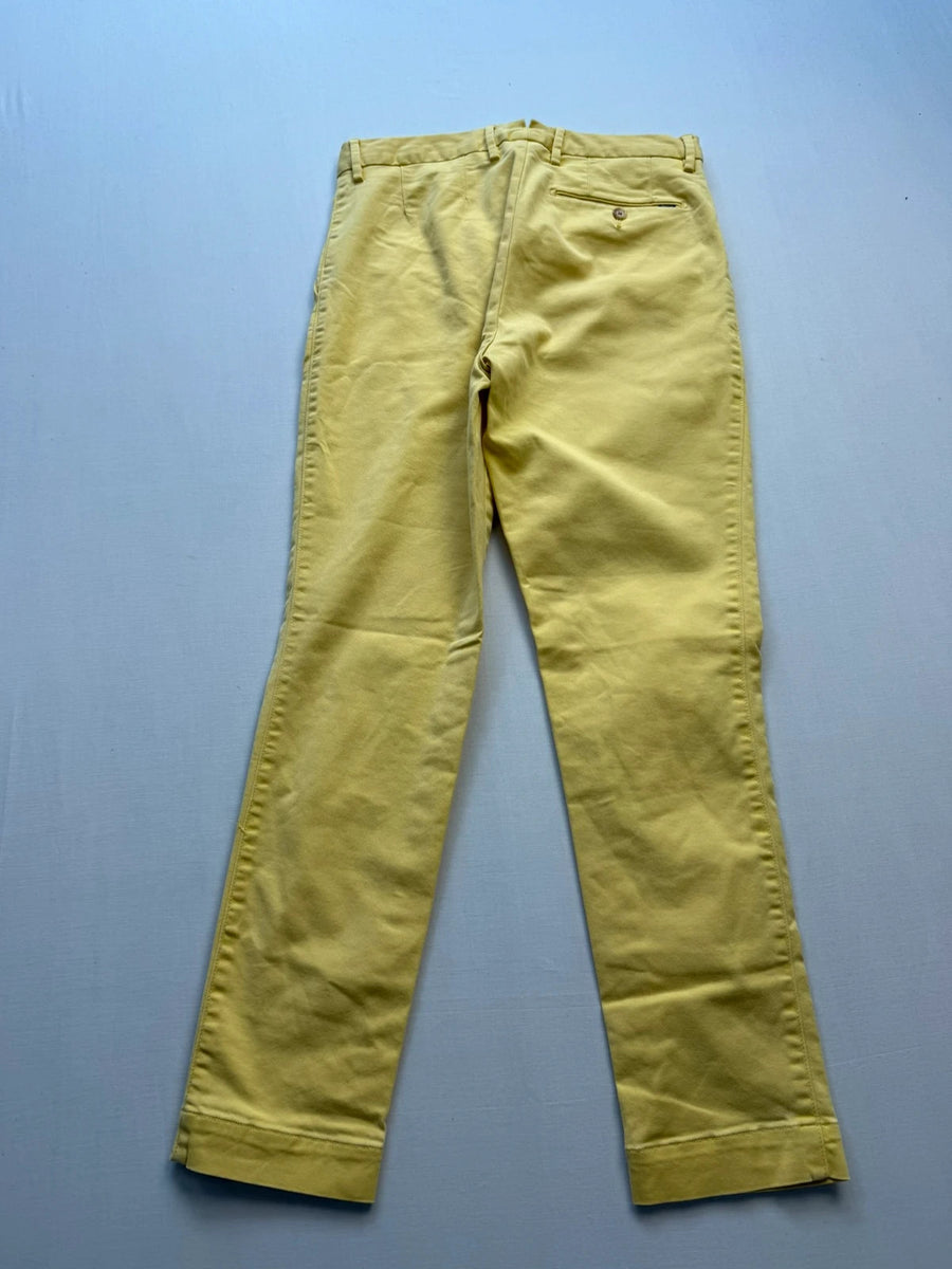 Polo Ralph Lauren Stretch Cotton Twill Chinos Yellow Womens US 4 / UK8 • W28 L28