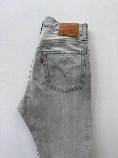 Levi's 501 Premium High Rise Straight Jeans Grey Womens • W26 L28 / UK8