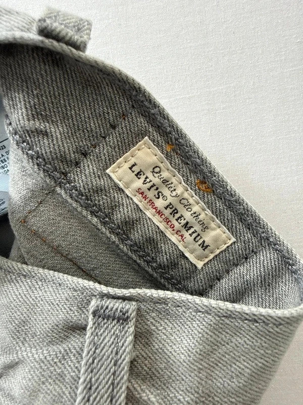 Levi's 501 Premium High Rise Straight Jeans Grey Womens • W26 L28 / UK8