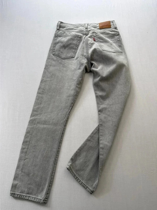 Levi's 501 Premium High Rise Straight Jeans Grey Womens • W26 L28 / UK8