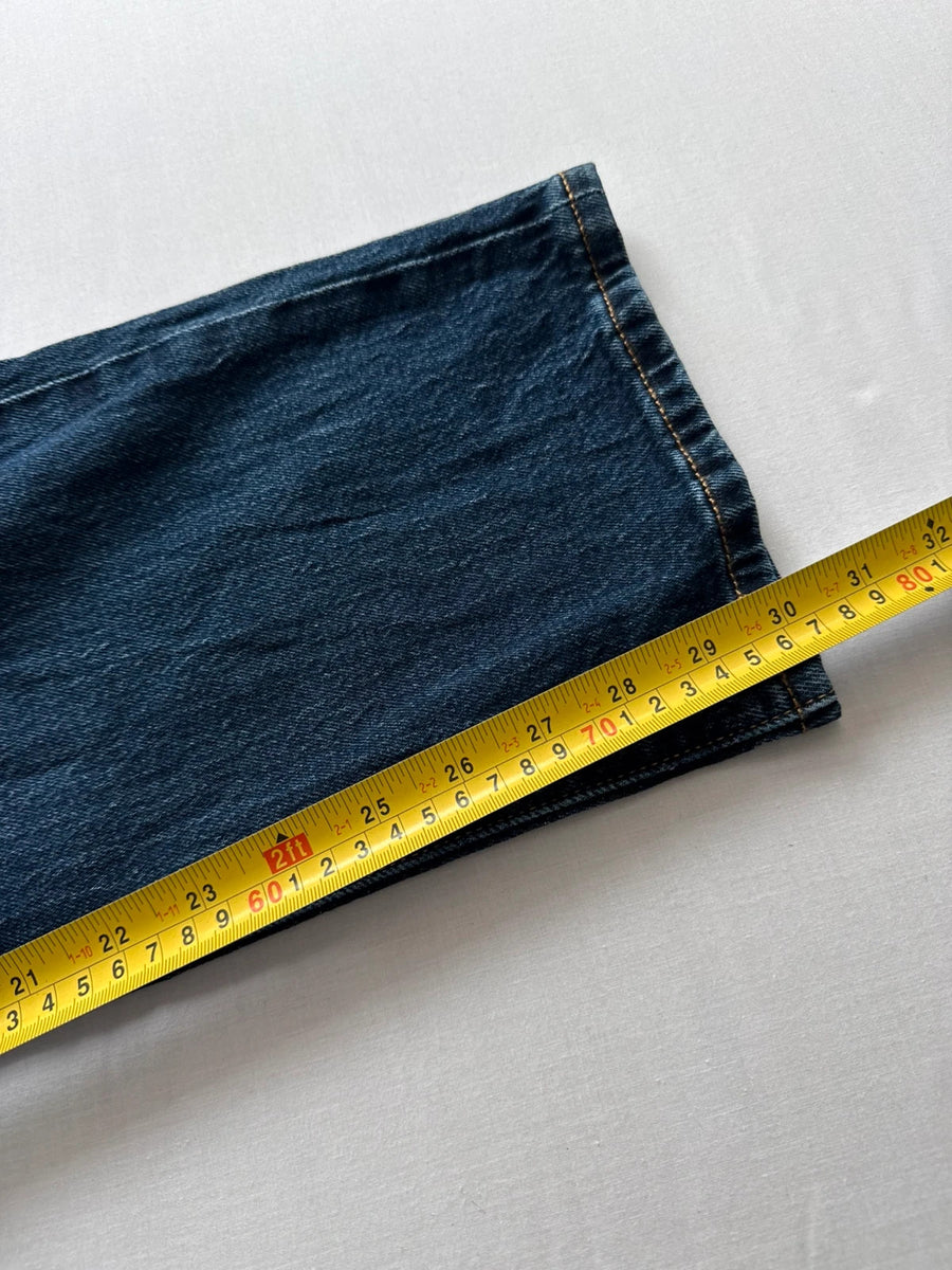 Levi's 501 Premium High Rise Straight Jeans Indigo Stretch Womens W34 L30 UK16