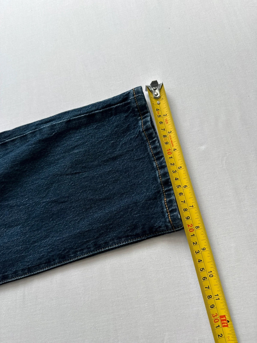 Levi's 501 Premium High Rise Straight Jeans Indigo Stretch Womens W34 L30 UK16