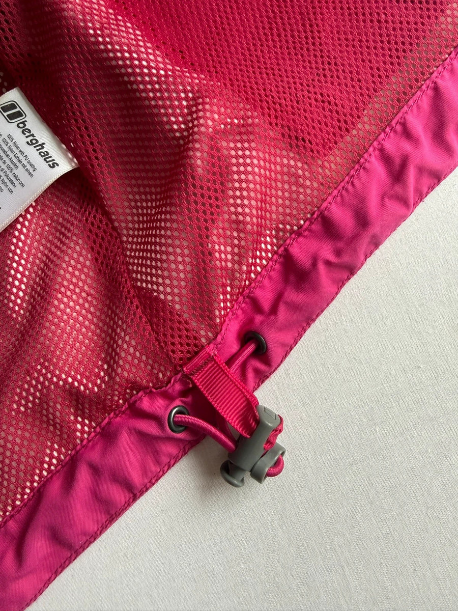 Berghaus AQ2 Waterproof Hooded Jacket Pink Womens • Size 16 / L