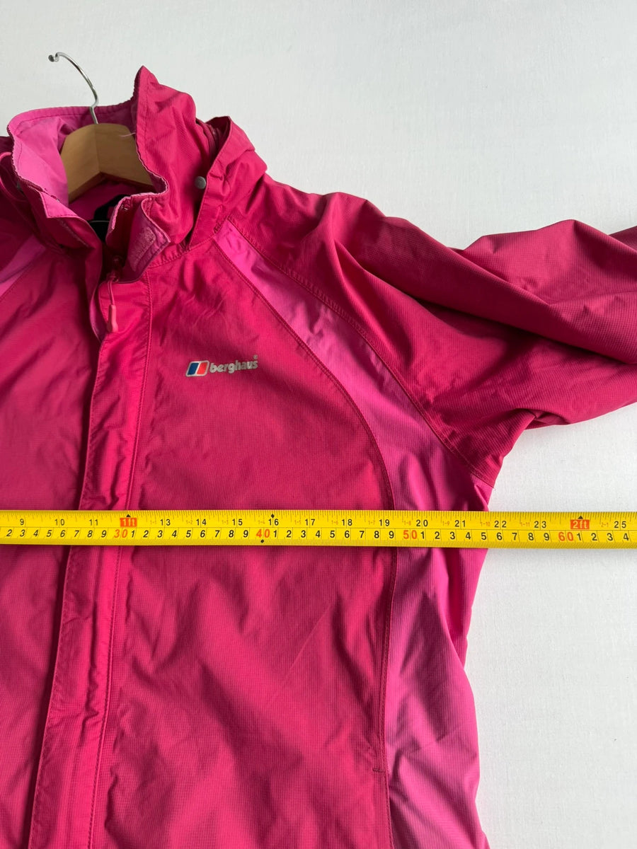Berghaus AQ2 Waterproof Hooded Jacket Pink Womens • Size 16 / L