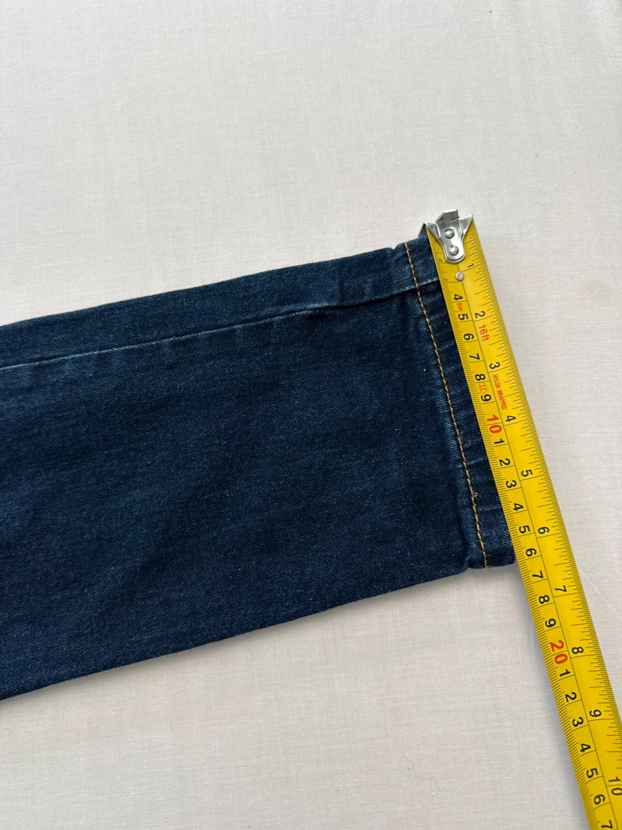 Levi's 512 Slim Tapered Dark Blue Stretch Jeans Mens • W32 L30 - Altered Length