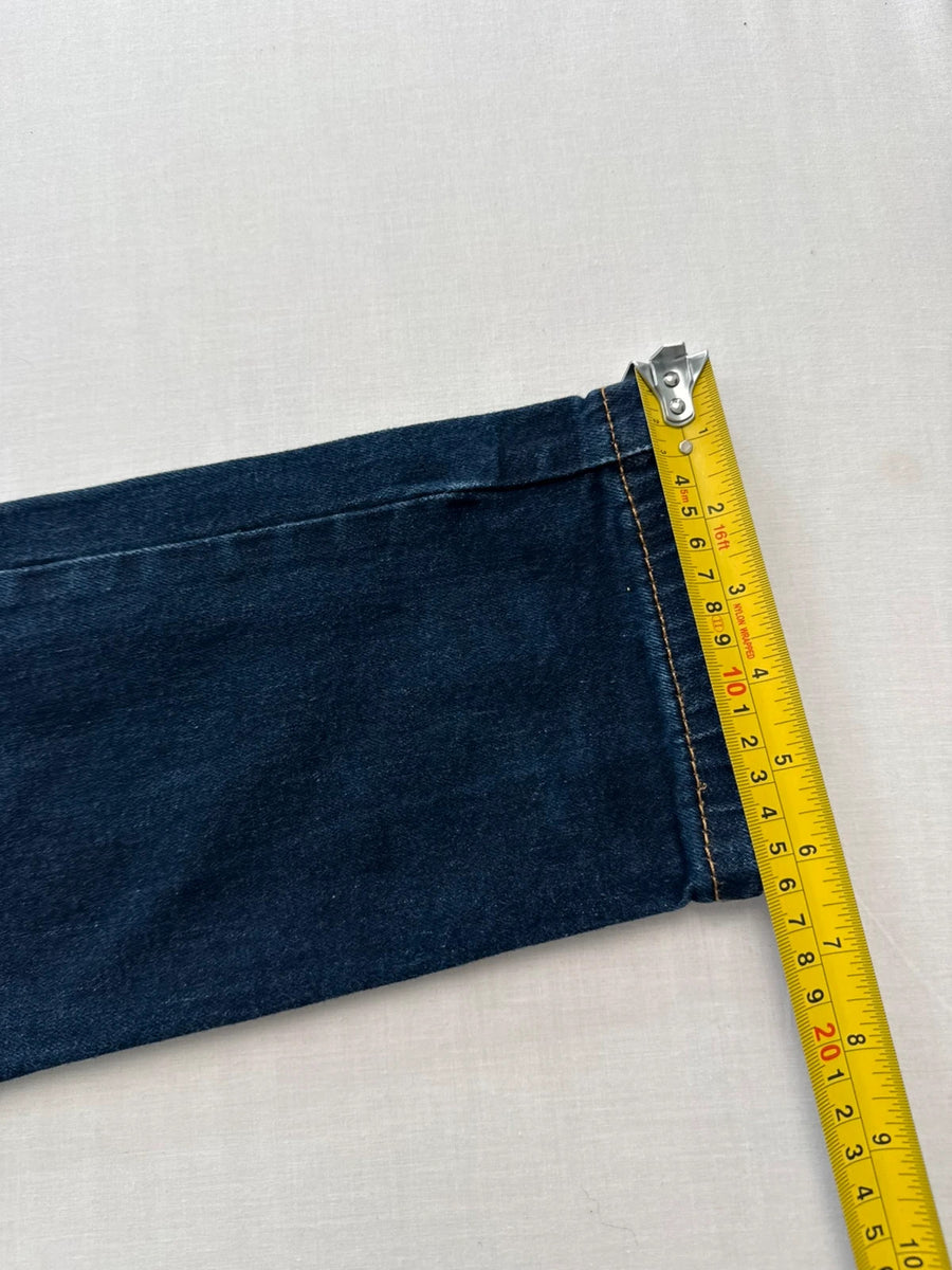 Levi's 512 Slim Tapered Dark Blue Stretch Jeans Mens • W32 L30 - Altered Length