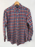 Ralph Lauren men's shirt multicolour plaid check with navy embroidered pony logo.